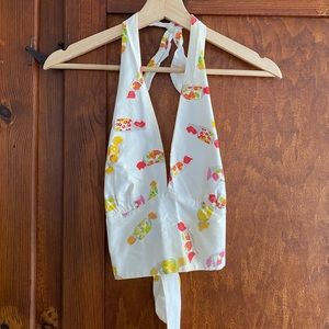Vintage 1960s Candy Halter Crop Top